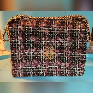 Tory Burch Britten Multicolored Tweed Shoulder Bag